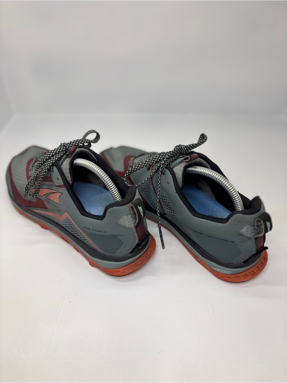 Altra Lone Peak 5 Trail Running Shoes Gray Orange Men’s US 9 Zero Drop - Picture 10 of 16